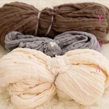 Хлопок окрашенная Марля обертывание с повязкой на голову детские одеяла реквизит для фотосъемки