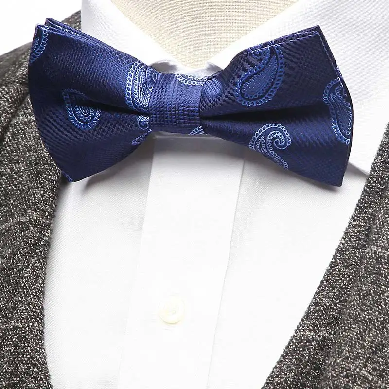 YISHLINE Регулируемый мужской галстук-бабочка 70 стилей Цветочные Галстуки в полоску смокинг Свадебные вечерние аксессуары для шеи - Цвет: YWPB-35