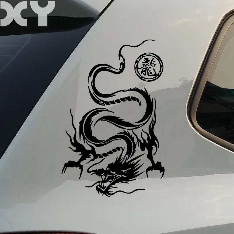 

Motorcycle Stickers Decals Car Styling Cut Vinyl Decals Car Stickers Dragon Stickers For Car Bumper Accessories 29CMX19CM
