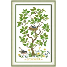 Набор для вышивки крестиком Joy Sunday The bird nest DMC 11CT 14CT домашний декор