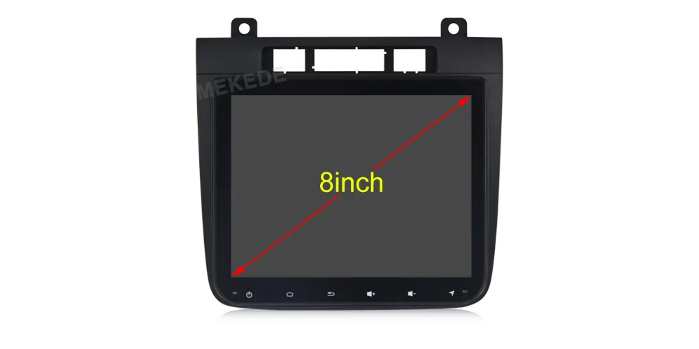 Perfect MEKEDE 8.4"Android 9.1 1 Din Car DVD GPS Car multimedia Player For VW Touareg 2012 2013 2014 NO DVD Car Radio GPS Navigation 8
