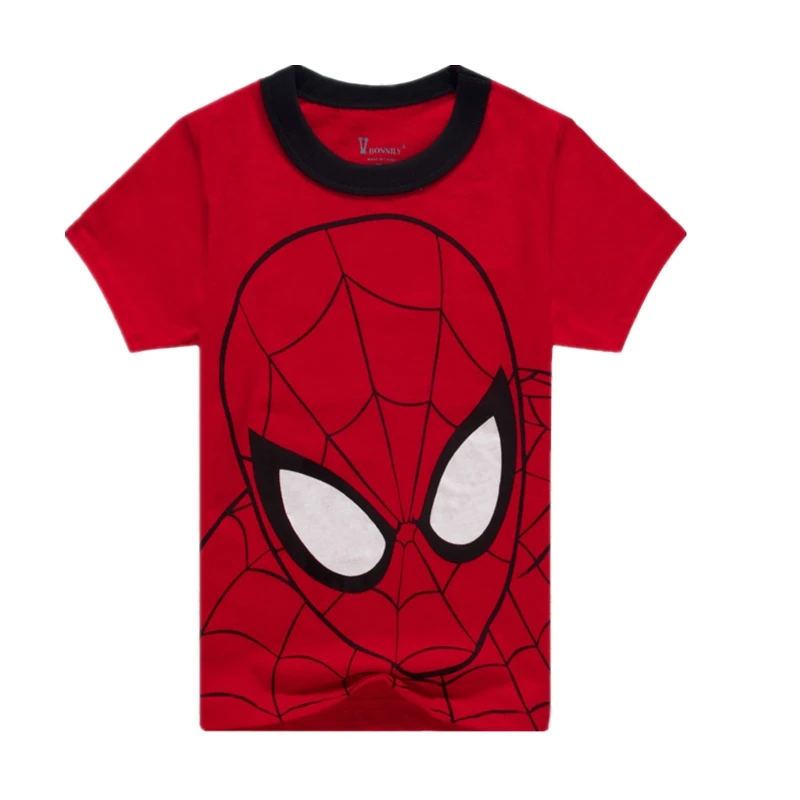 Футболка с человеком-пауком для мальчиков брендовая дизайнерская Детская футболка с Микки-Маусом, одежда для мальчиков одежда с героями мультфильмов для мальчиков детские топы с принтом