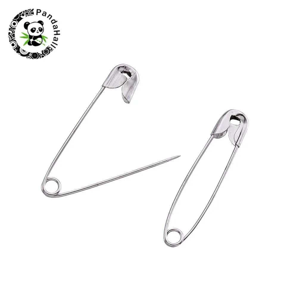 Iron Safety Pins Jewelry Findings for DIY Platinum 22x5x2mm; 28x6x2mm