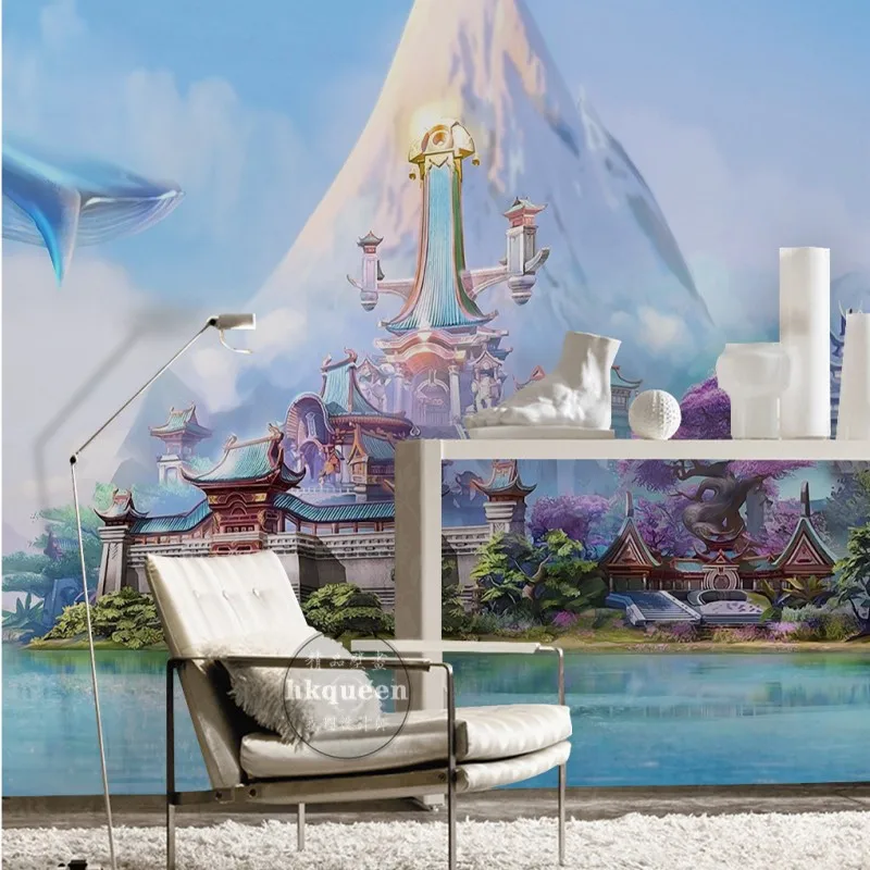 3D photo wallpaper European style wallpaper castle fairy tale background wall bedroom living room children room wallpaper mural 3D photo wallpaper European style wallpaper castle fairy tale background wall bedroom living room children room wallpaper mural