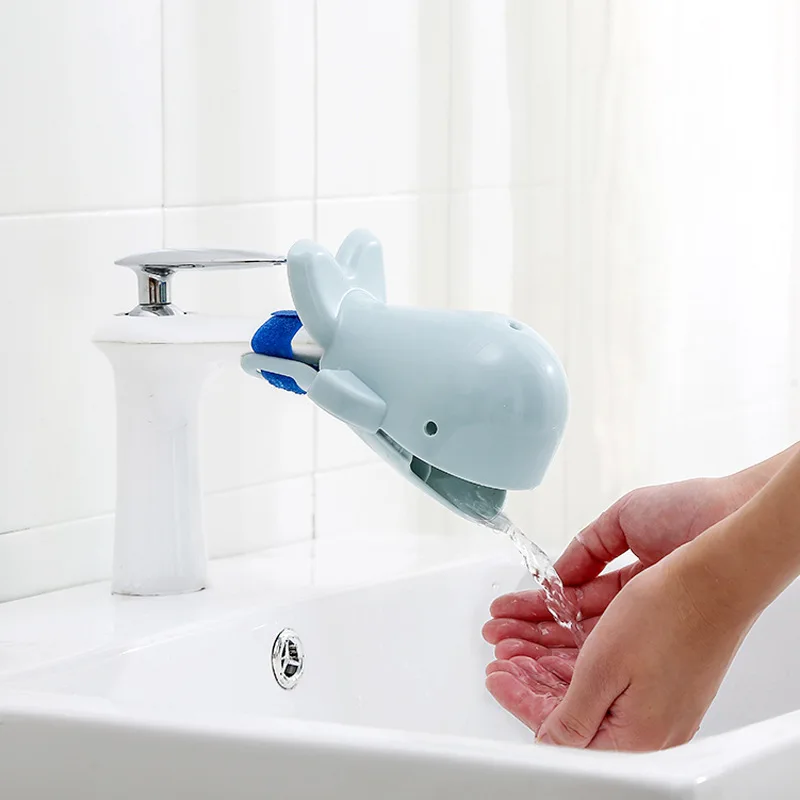 

Dolphin-shaped splash-proof faucet extender cartoon lengthening water guide
