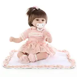 43 см Силиконовые Reborn Boneca Realista модные куклы для принцессы Детский подарок на день рождения куклы Reborn menina de silicon