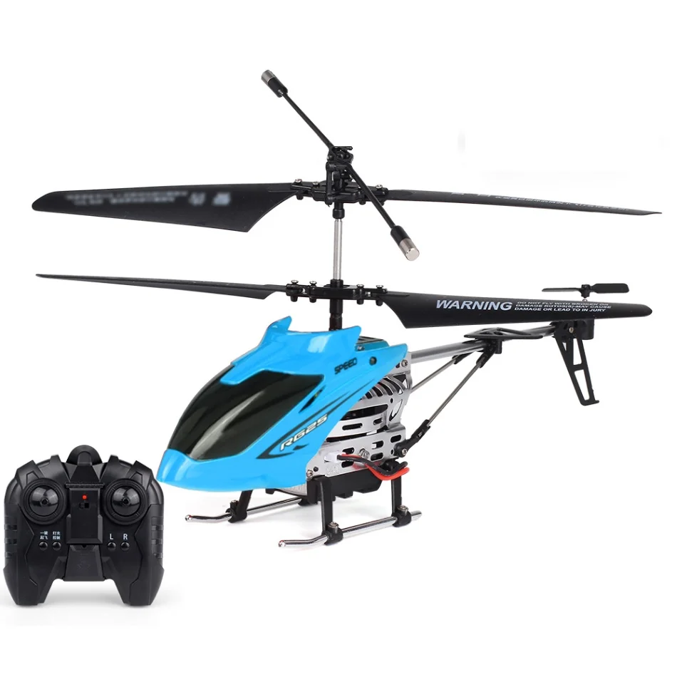 RC Helicopter 2.4G 3.5CH LED Light Night Flying Drone Alloy and ABS Material Gyroscope Barometric Hover RC Toys For Kids Gifts