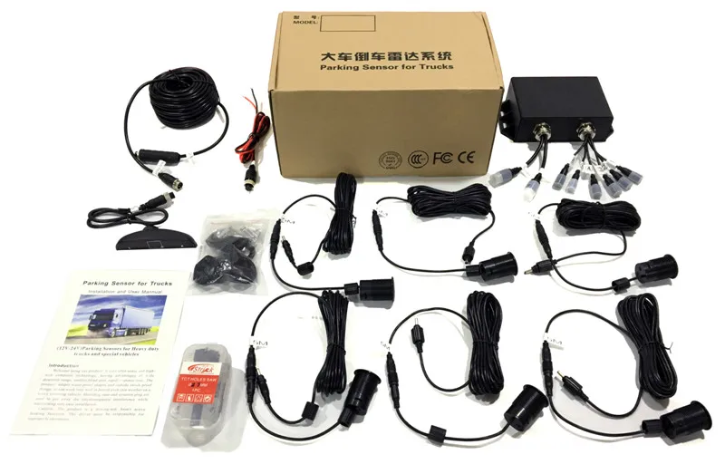 

SZDALOS Truck reversing radar With LED Radar Detector Monitor System With six sensors For Truck /Caravan / Trailers / Camper