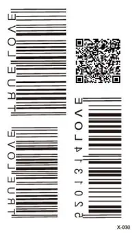 

Waterproof Temporary Tatoo Fake Tattoo Sticker Bar QR Code Tattoos Sticker Tatouage Hand Foot Tatto Art For Kids Men Women Girl
