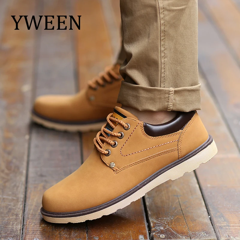 Achat YWEEN Offre Spéciale Chaussures Hommes Printemps Automne Casual Chaussures Hommes Chaussures de Mode Solide Dentelle up Hommes pu Chaussures En Cuir