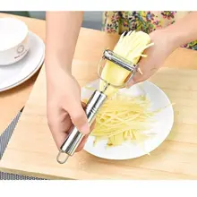 Горячая 1 шт. нож из нержавеющей стали для очистки овощей Овощечистка терка для овощей кухонный инвентарь для тонкой нарезки принадлежности аксессуары