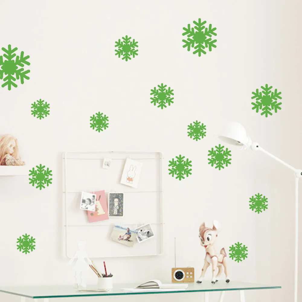 2019 New Wall Sticker Frozen Snow Flakes Vinyl Art Wall Quote Decal Sticker Removable wall decor room decoration muursticker @W2