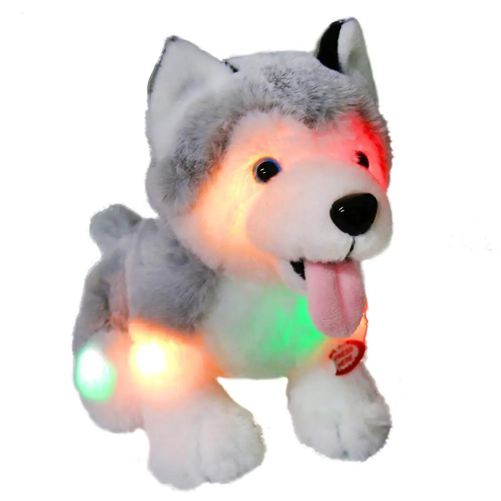 Plüsch Hund Tiere Kuscheltier Plüschtier mit LED Nachtlicht