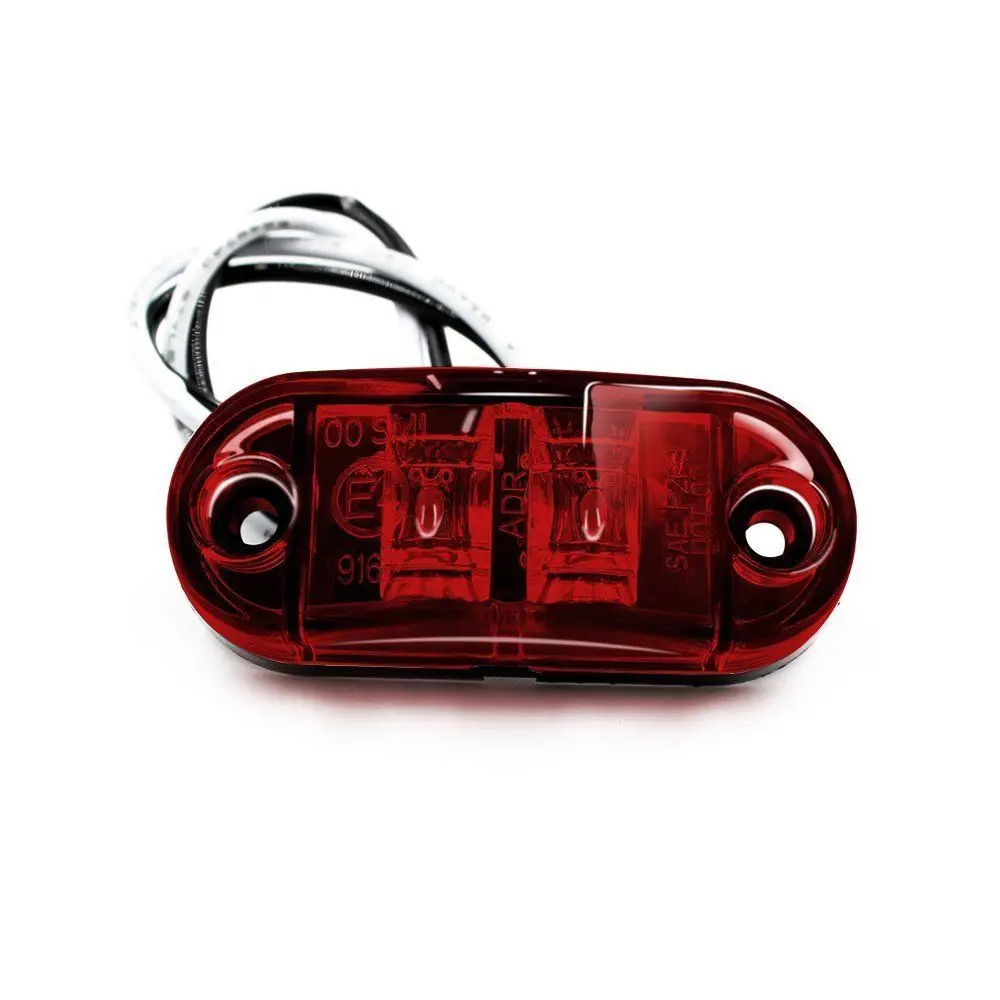 Кратор 4 шт 12 V-24 V Красный 2 светодиодный автомобильный прицеп боковые габаритные огни указатель поворота Водонепроницаемый