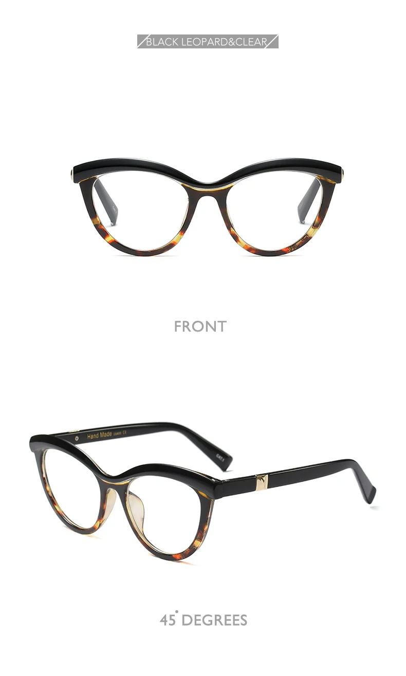 Королевские женские солнцезащитные очки, фирменный дизайн, кошачий глаз, прозрачные линзы, оптические очки, модные солнцезащитные очки, UV400 os019