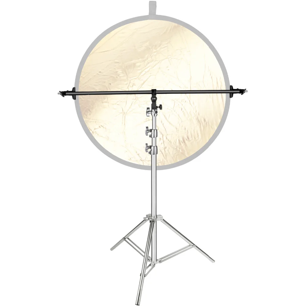 

Neewer Photo Studio Stainless Steel Light Stand 78.7 inches/200 centimeters Foldable and Reflector Holder Arm with 2 psc Clamps