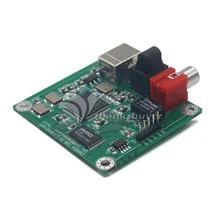 CM6631A 24bit/192 khz USB à Coaxial et fiber Optique SPDIF et I2S par LJM Nouvelle version