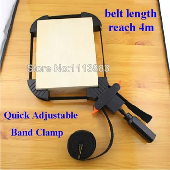 

Multi-function Binding Belt Clamp Quick Adjustable Band Clamp Angle Clip With 4M Long Belt Non Skip TPR Handle Woodworking Tool