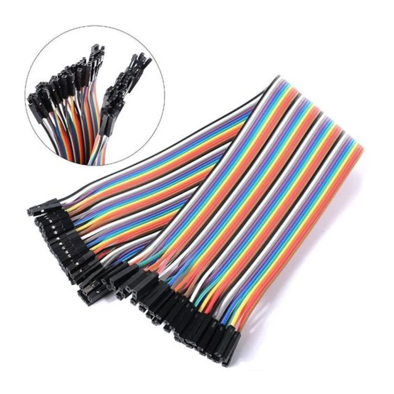 40 шт. 20 см 2 54 мм 1 P Pin Женский Цвет макет Cable Перейти перемычку|pin female|pin 2.54mmjumper wire |