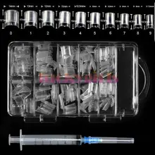 Aquário unhas aqua arte do prego dicas limpar aquário água falsa líquido unhas dicas com seringa injector dropshipping