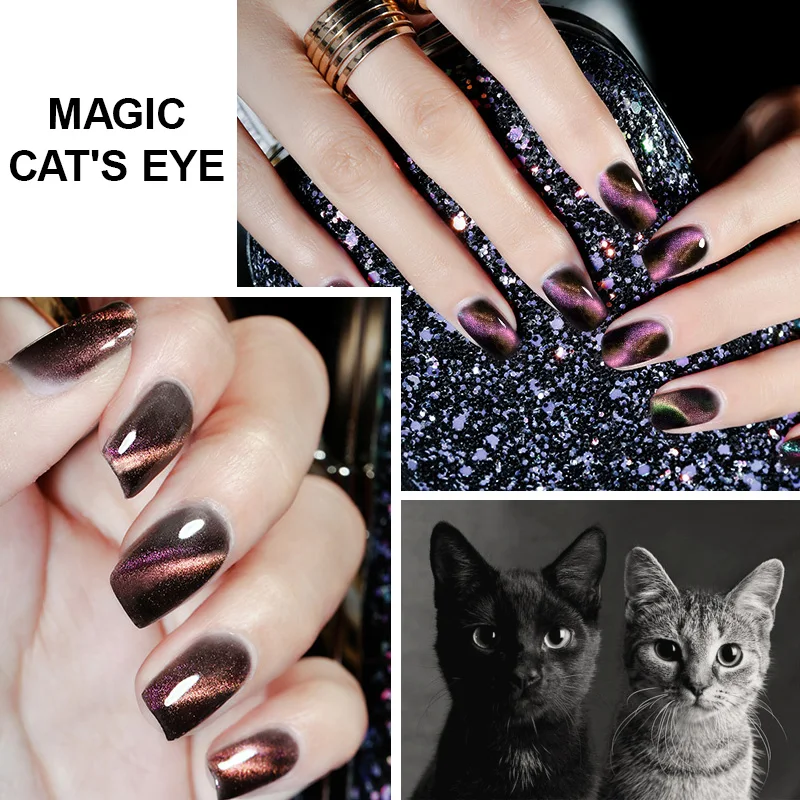 Azure Beauty Magical Chameleon Magnetic Nail Gel Polish 12ML 3D Cat Eye Effect Soak-off UV Gel Need Magnet Stick Nail Gel