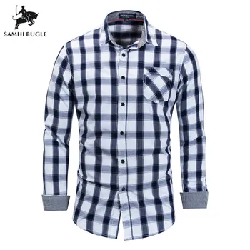 

Men's Oxford Cotton Regular Fit Casual Button-down Shirts Long Sleeve Solid/Plaid/Striped Leisure Office Work Wear Dress Shirt