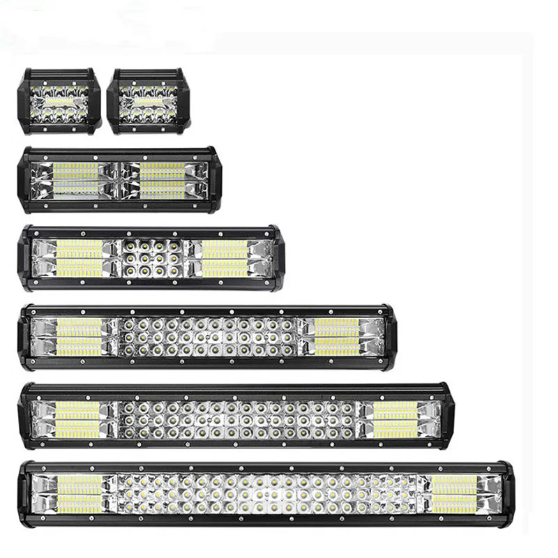 

4 7 10 12 18 20 23 inch Offroad LED Light Bar Flood Spot Combo Beam Work Light Fog Light Spotlight For UAZ KTM SUV ATV Headlight