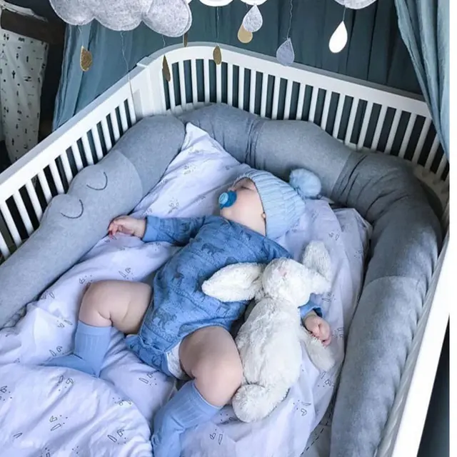 Comfortable Baby Pillow Newborn Crib Bumper Crocodile Pillow Cushion