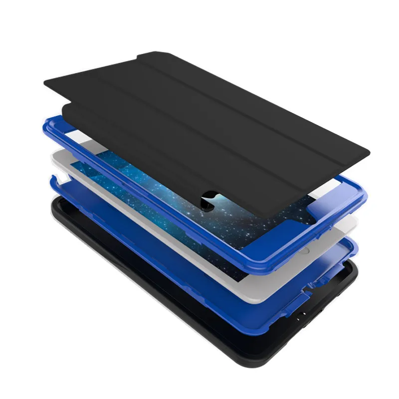 For Apple iPad mini 4 Case Cover Retina Kids Safe Armor Shockproof Heavy Duty Silicone Hard Case 3 PCS Free Gifts (3)