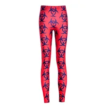 Эластичные повседневные штаны с 3D цифровой печатью, красные дартс, женские Леггинсы 7 размеров, одежда для фитнеса