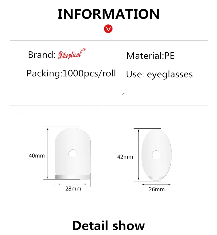Очки прозрачные пасты 1000 шт/roll 2 diffrernt модель очки аксессуары хорошее качество низкая цена