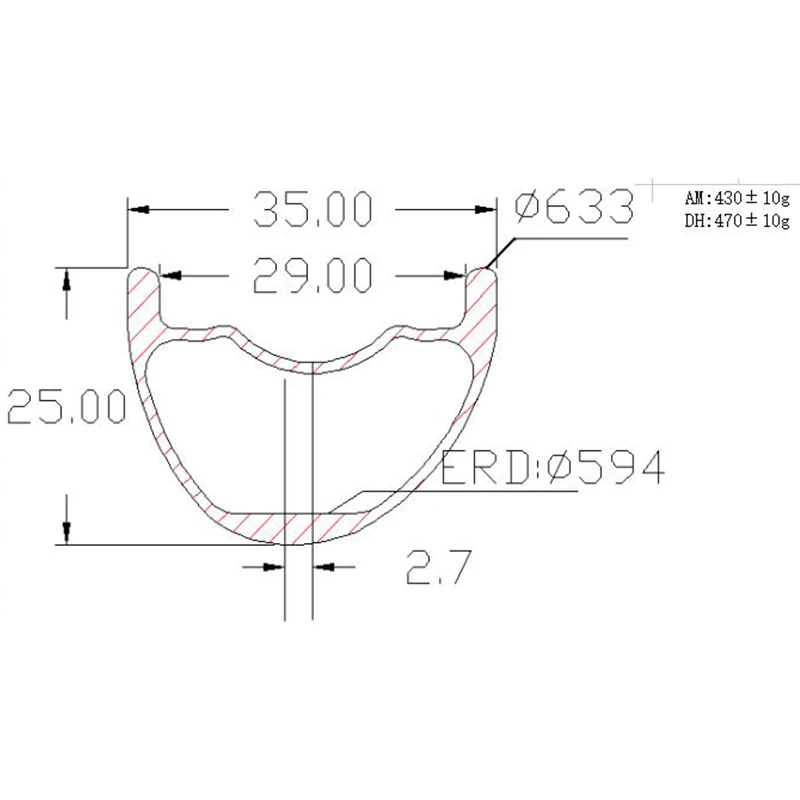 Графиновые 29er Углеродные mtb колеса AM 35x25 мм Асимметричные бескамерные DT240S прямой