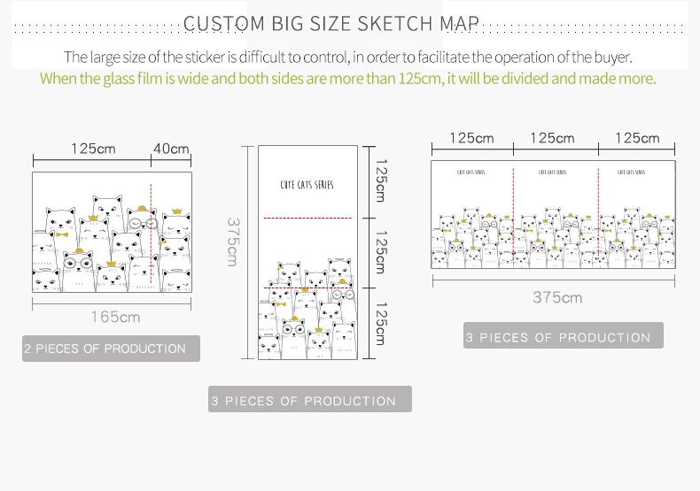 Витражное окно, матовое непрозрачное стекло, стикер, полиэтиленовое окно, украшение для дома, диктория, BLT1307, милый кот