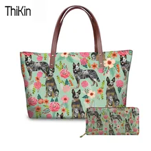 Handbags Australia And Get Free Shipping On Aliexpress Thikin Casual Handbag Long Purse Australian Cattle Dog Printing Top Handle Bag For Las