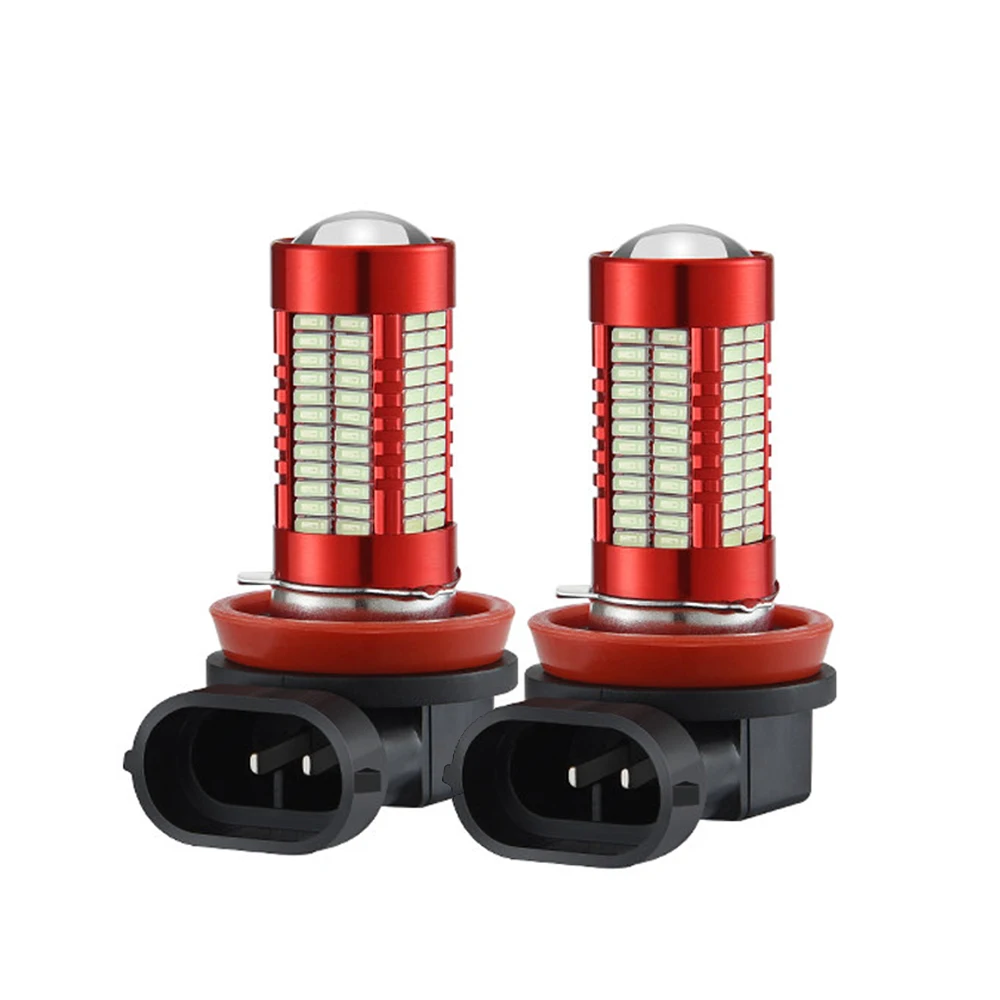 

2x H8 H11 Car LED Front Fog Light Bulbs DRL 9005 9006 H16 16w 1200LM 12V 4014 106SMD LED 3000K 6000K Fog Lamp Yellow White Blue
