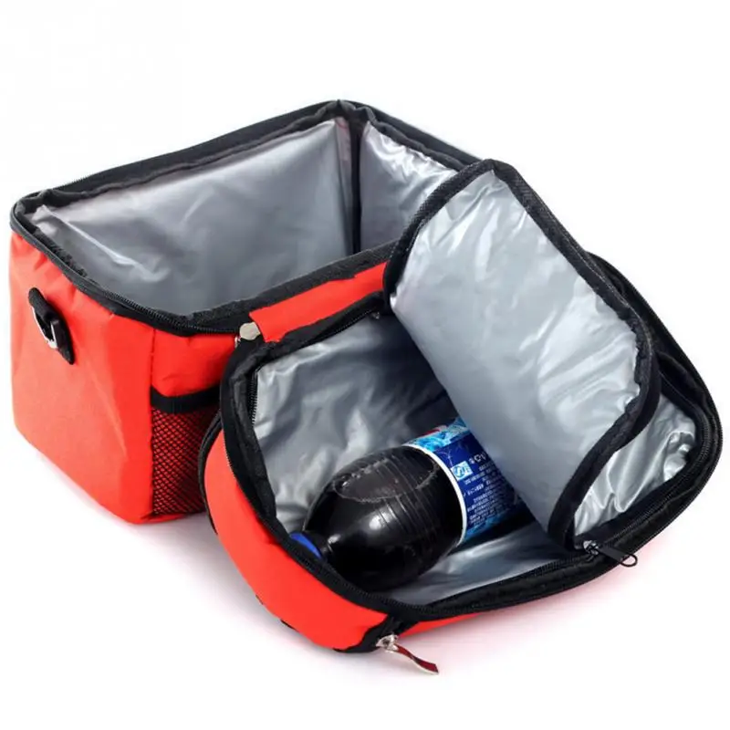 8L Double layer Thickened Cooler Bag Ice Pack Insulation Package Lunchboxes Lunch Container 3