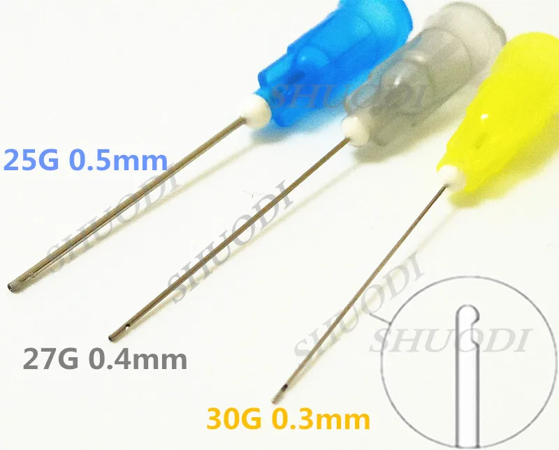 

100pcs Dental Endo Irrigation needle tip 25G/27G/30G End-Closed Side Hole Endo Syringe