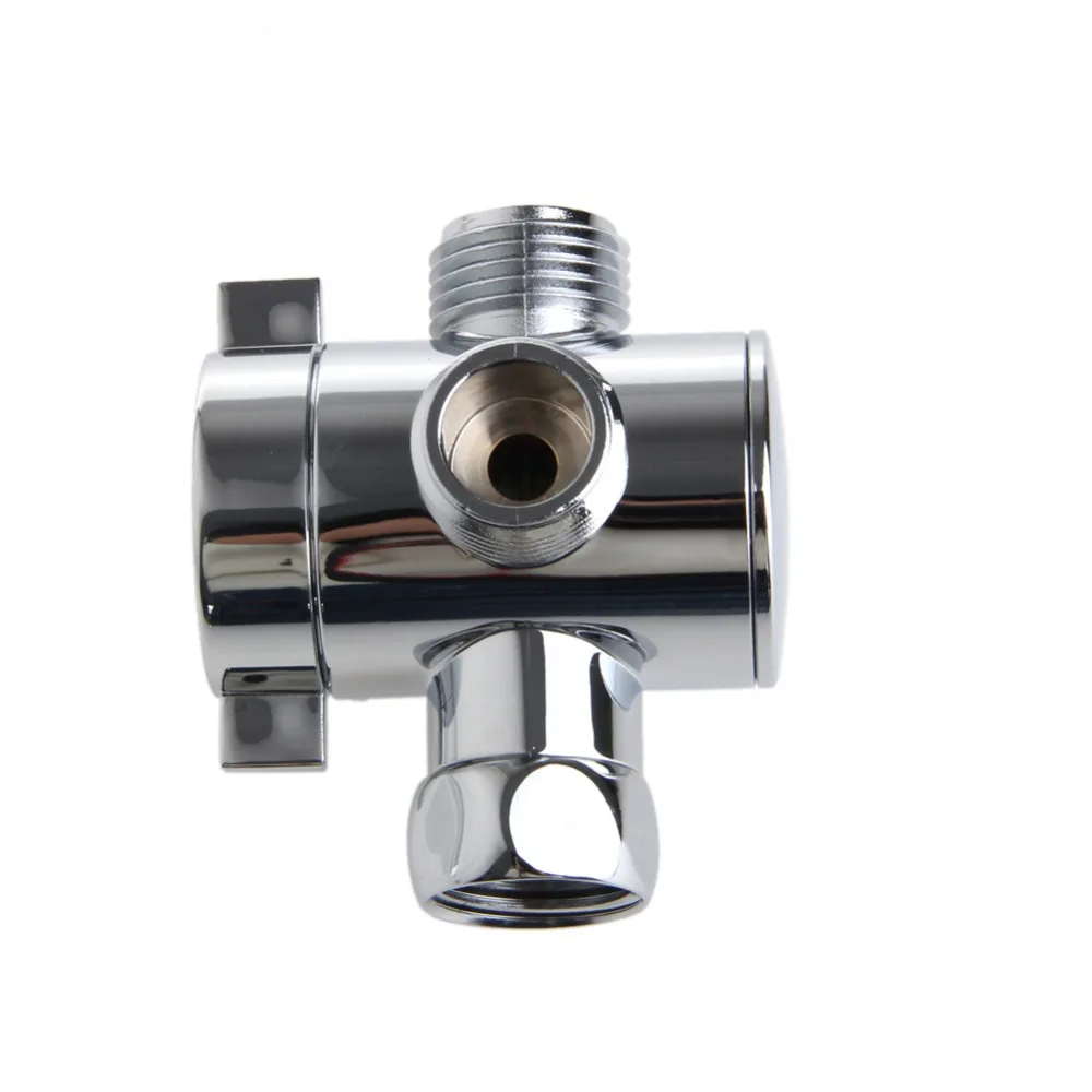 

3 Way T-adapter Valve For Toilet Bidet Shower Head Diverter Valve 1/2 Inch