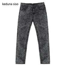 Модные узкие брюки, обтягивающие мужские дизайнерские джинсы, черные, серые джинсы для мужчин, мужские джинсы s masculino