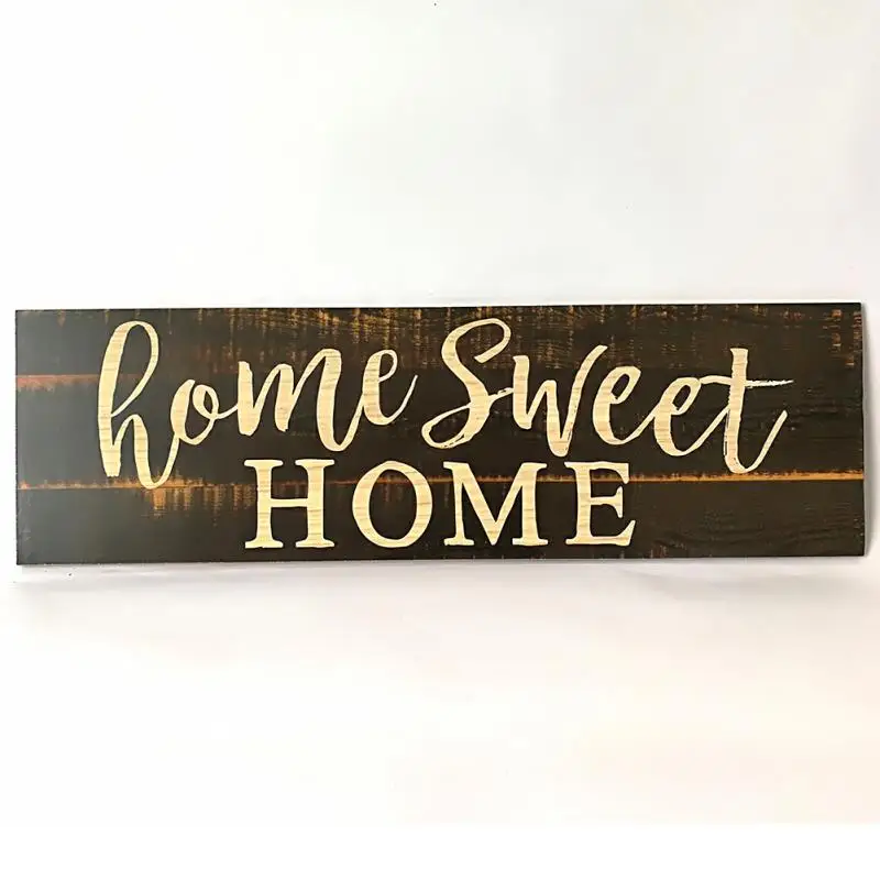 

Large Rustic Wood Sign Home Sweet Home Rectangular Home Decoration Ornaments