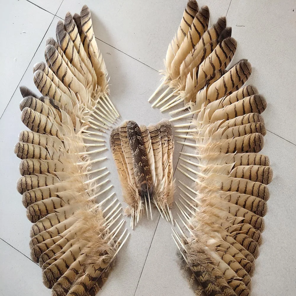 

wholesale Sale a set High Quality Scare Natural Eagle Feathers 20-33cm/8-14inch Diy Stage Performance Jewelry Crafts Decoration