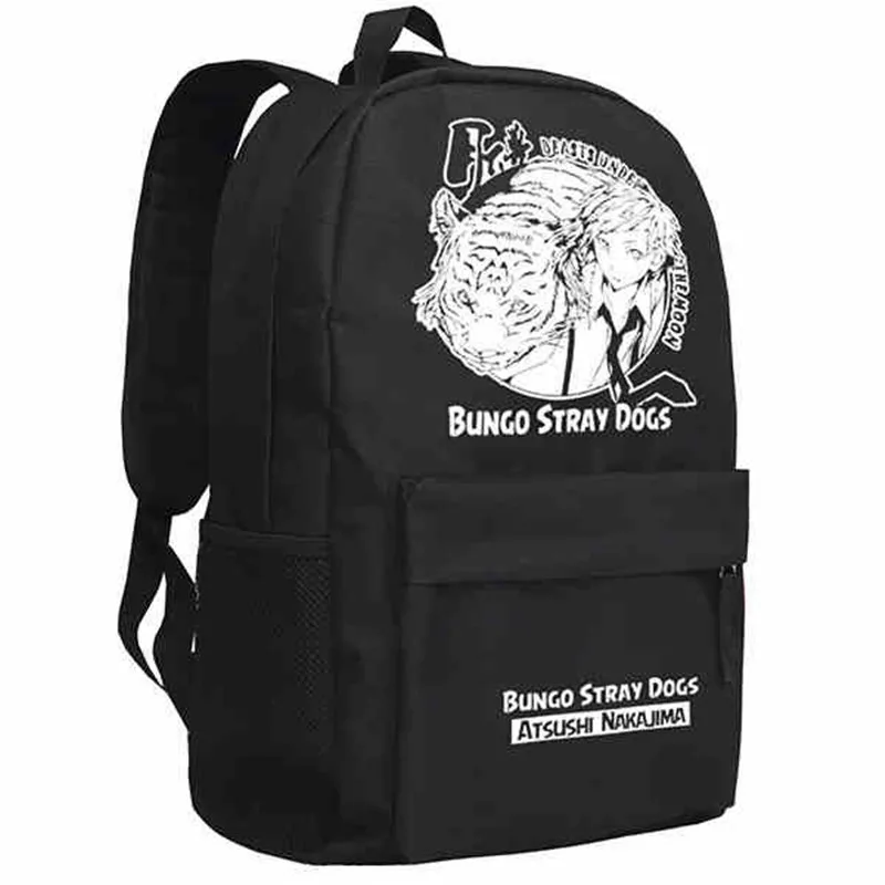 Anime bungou Perros mochila escolar libro Bolsas para adolescentes casual Travel mochila