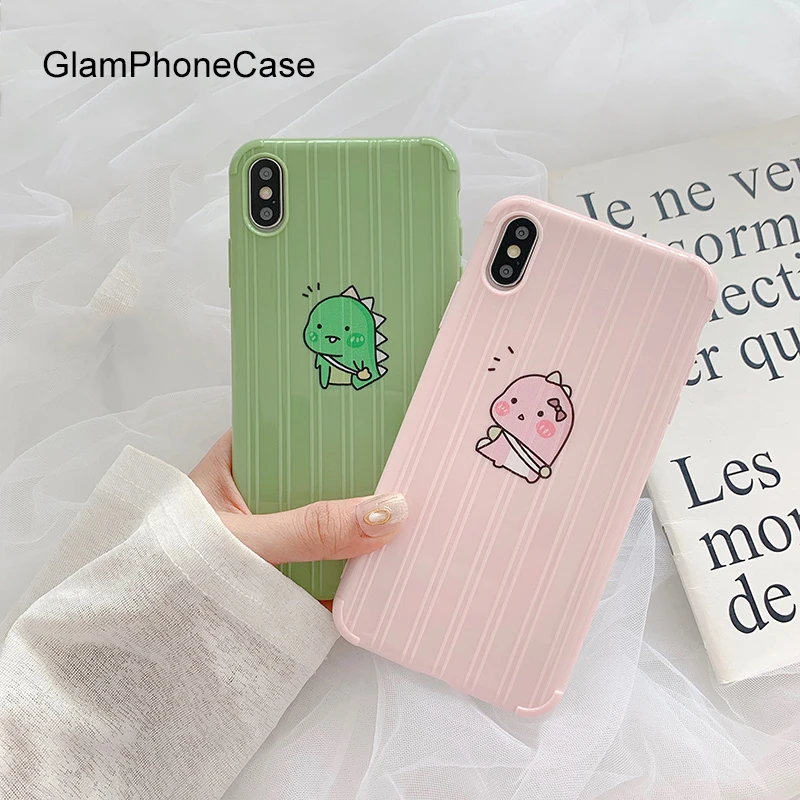 GlamPhoneCase мультфильм крокодил чехол для iPhone X XS Max XR Мягкий силиконовый 7 8 6 6s Plus |