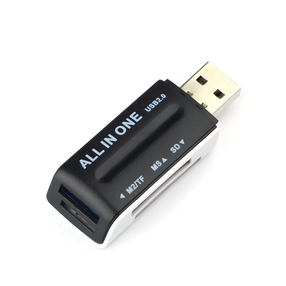 USB провод требуется все в одном портативный USB 2,0 мульти памяти флэш-карт ридер адаптер для SD TF M2 MS разъем