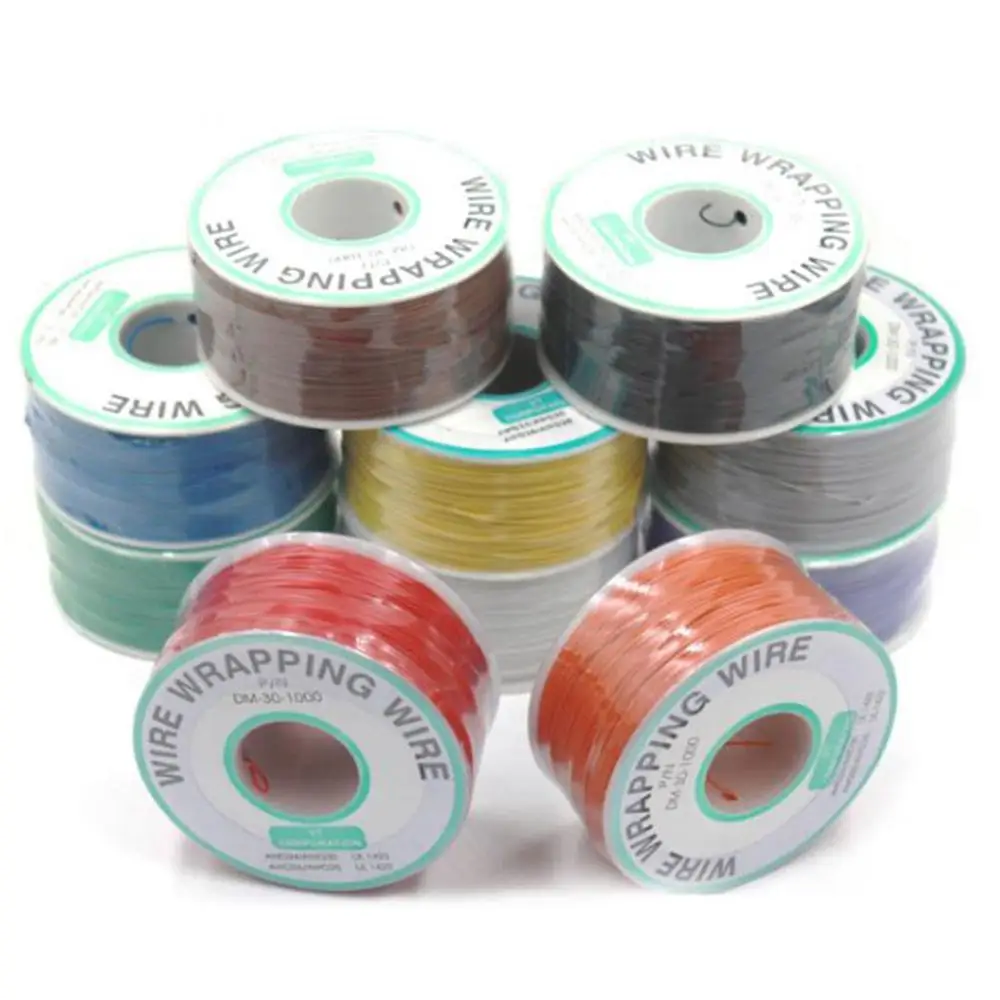 

30AWG Wrapping Wire OK wire UL1423 electronic wire tinned copper wire circuit board flying line Jumper wire PCB Solder XF30