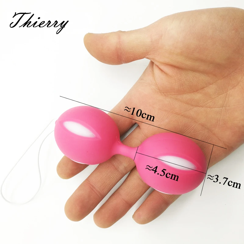 Thierry Female Smart Duotone Ben Wa Ball Weighted Female Kegel Vaginal Tight Exercise Training Ball Vibrators Sex Toys for Women