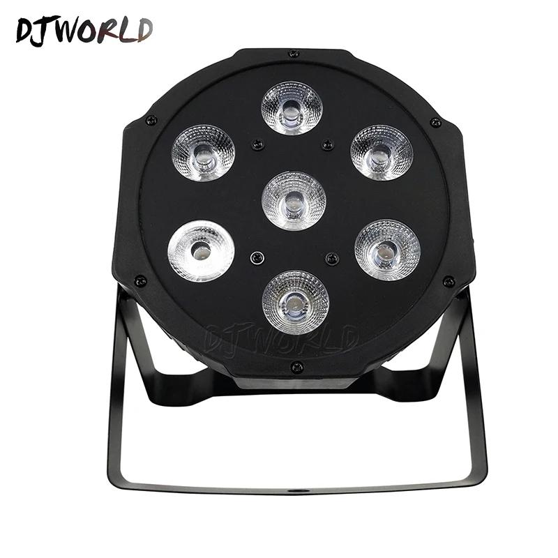 Ceny DJworld płaskie LED 7x9W RGB 3IN1 oświetlenie DMX512 oświetlenie LED na scenie DJ Disco pokaż klub oświetlenie imprezowe najlepiej sprzedający się darmowa wysyłka