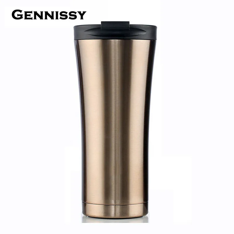 Hot Sale Double Wall Stainless Steel Coffee Thermos Cups Mugs Thermal Bottle 500 ml Thermocup Fashion