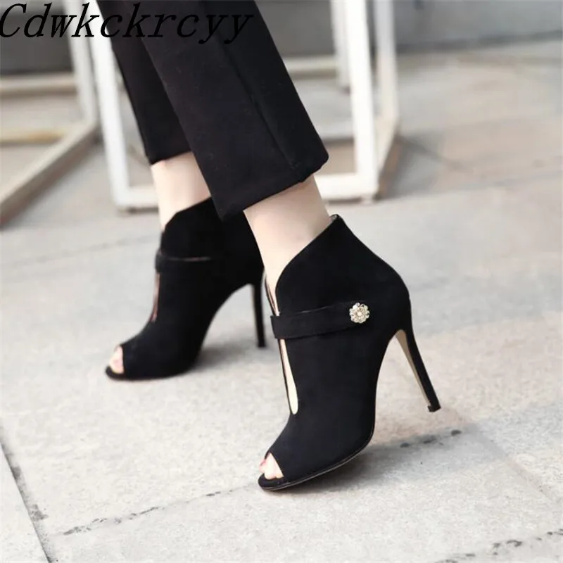 

Spring and Autumn New pattern Europe and America fashion Fish mouth High-heeled Women Shoes black gules sexy banquet Women Shoes