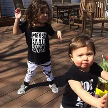 Toddler Kids Baby Girls Outfit Clothes T-shirt Tops+Long Pants Trousers 2PCS Set